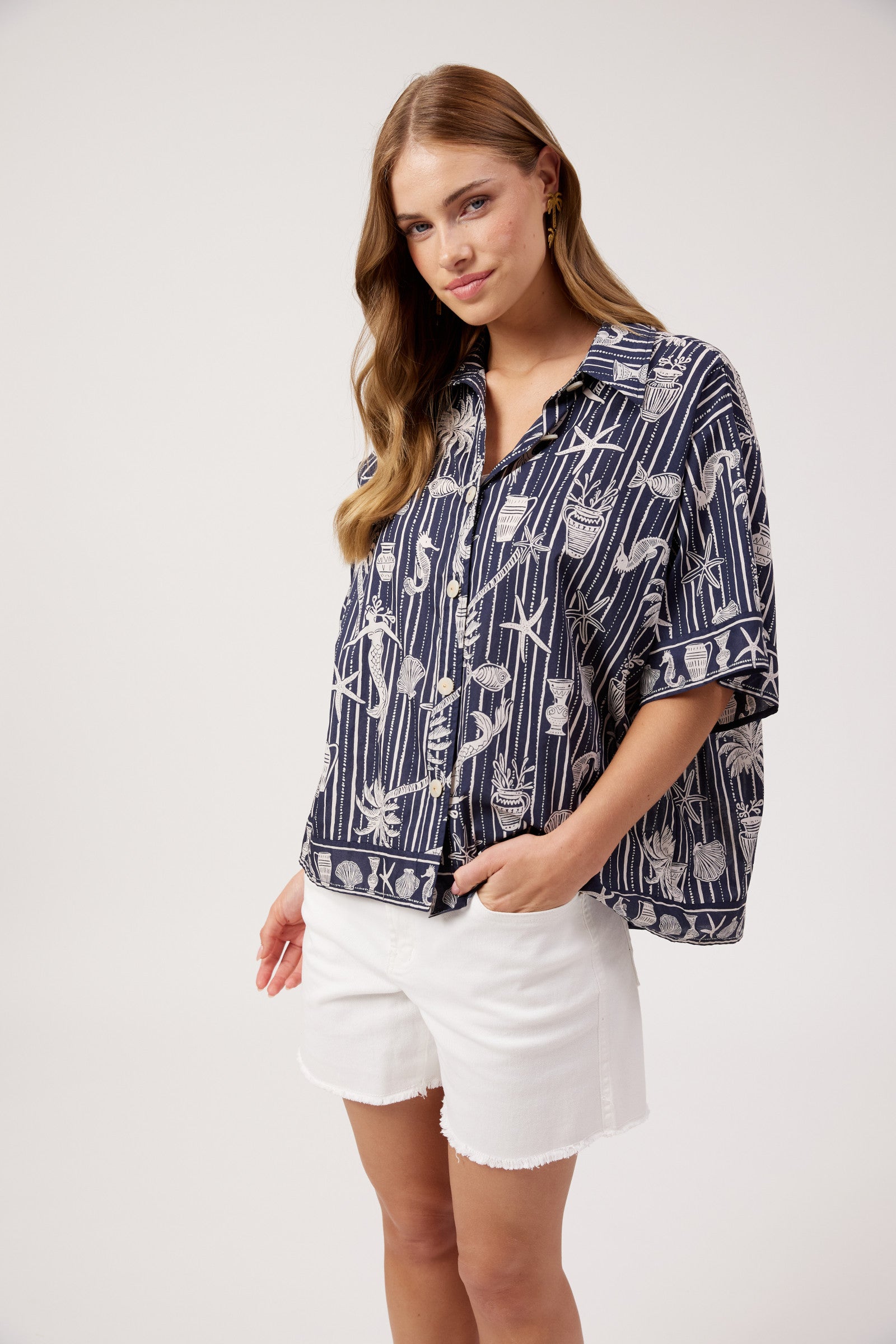 Crete Shirt - Sea