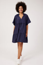 Crete Dress - Navy