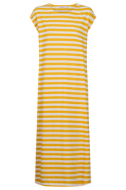 Kos Stripe Tshirt Dress - Yellow