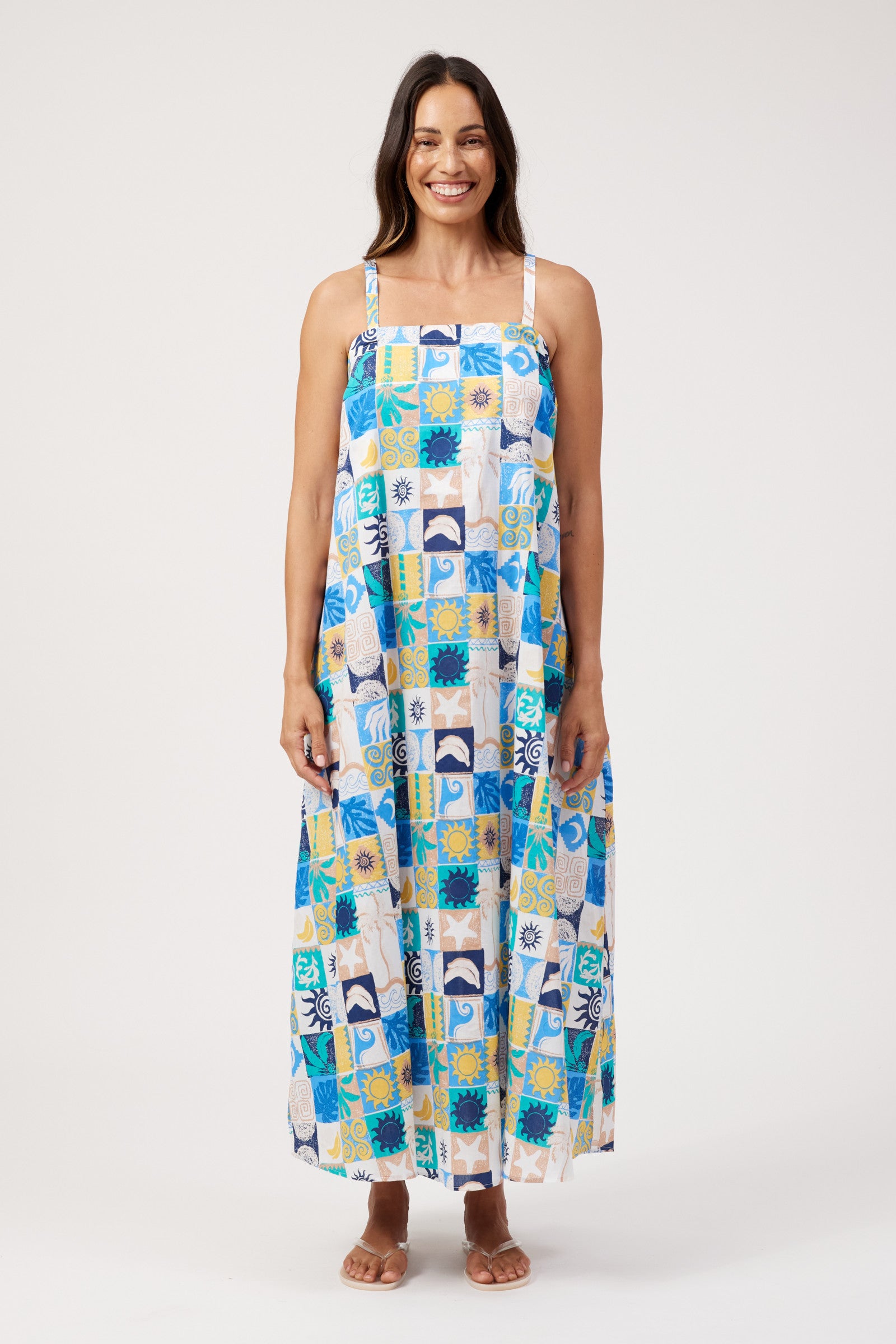 Crete Convertible Tank Maxi - Tile