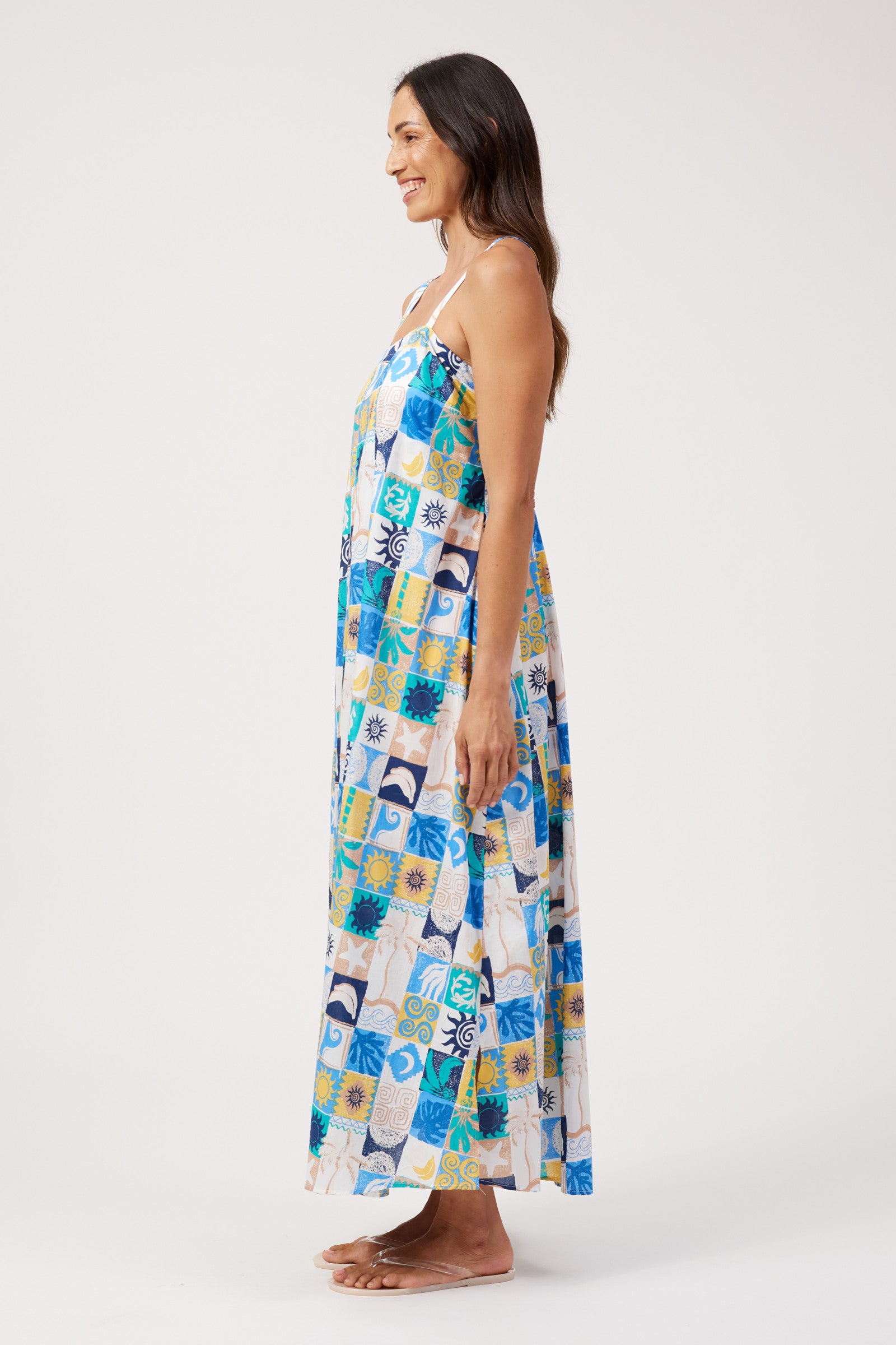 Crete Convertible Tank Maxi - Tile
