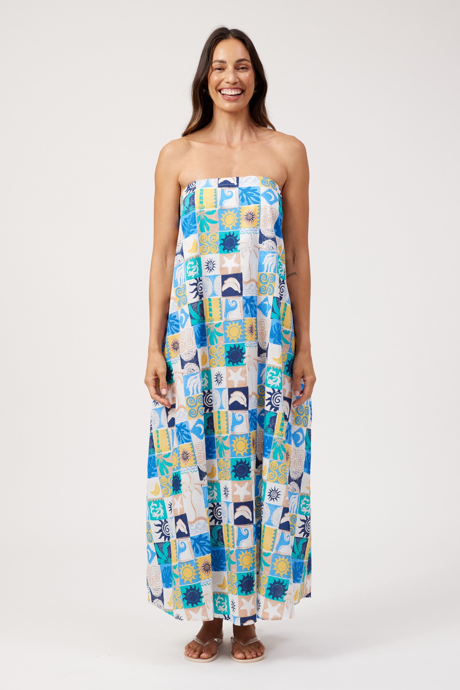 Crete Convertible Tank Maxi - Tile