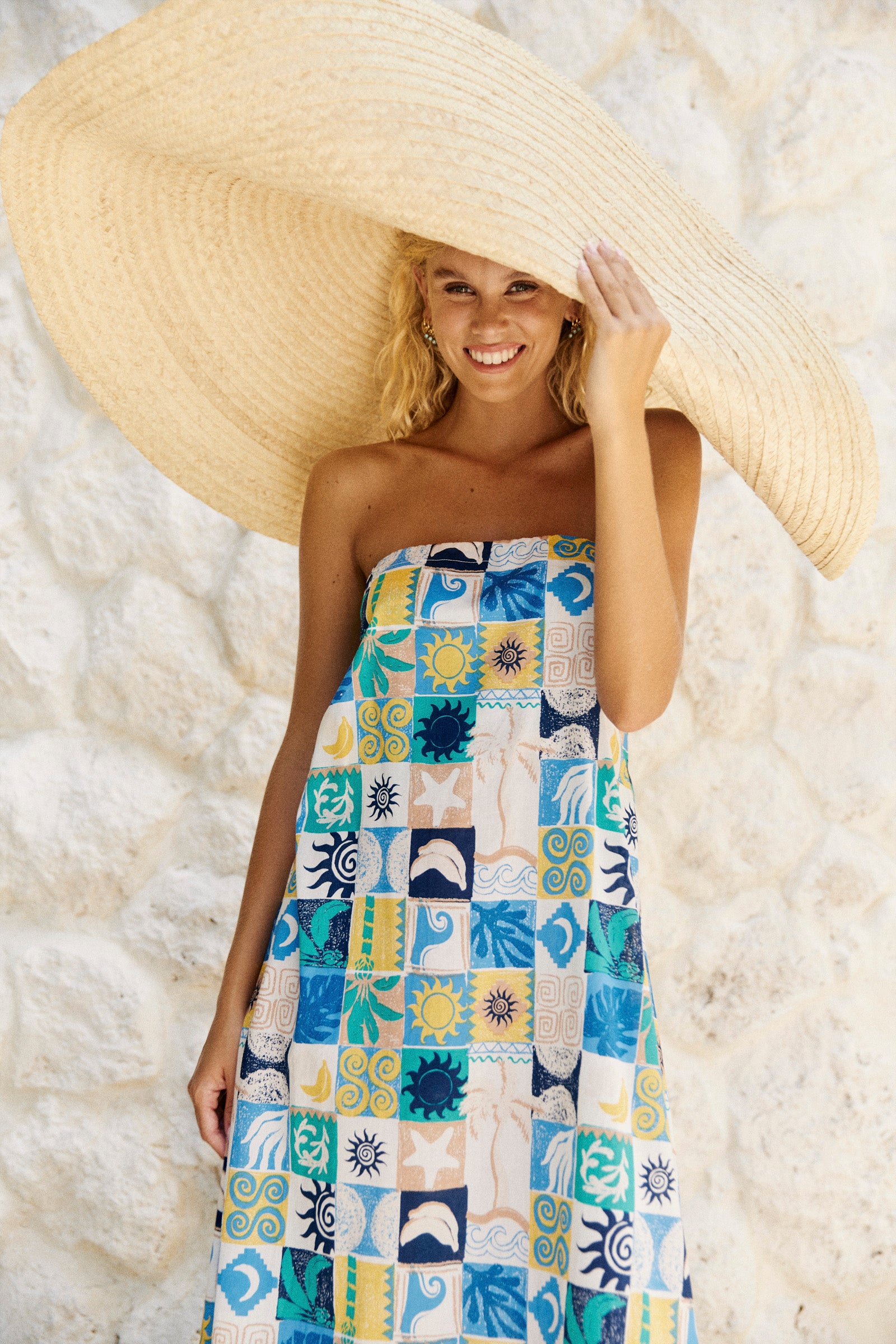Crete Convertible Tank Maxi - Tile
