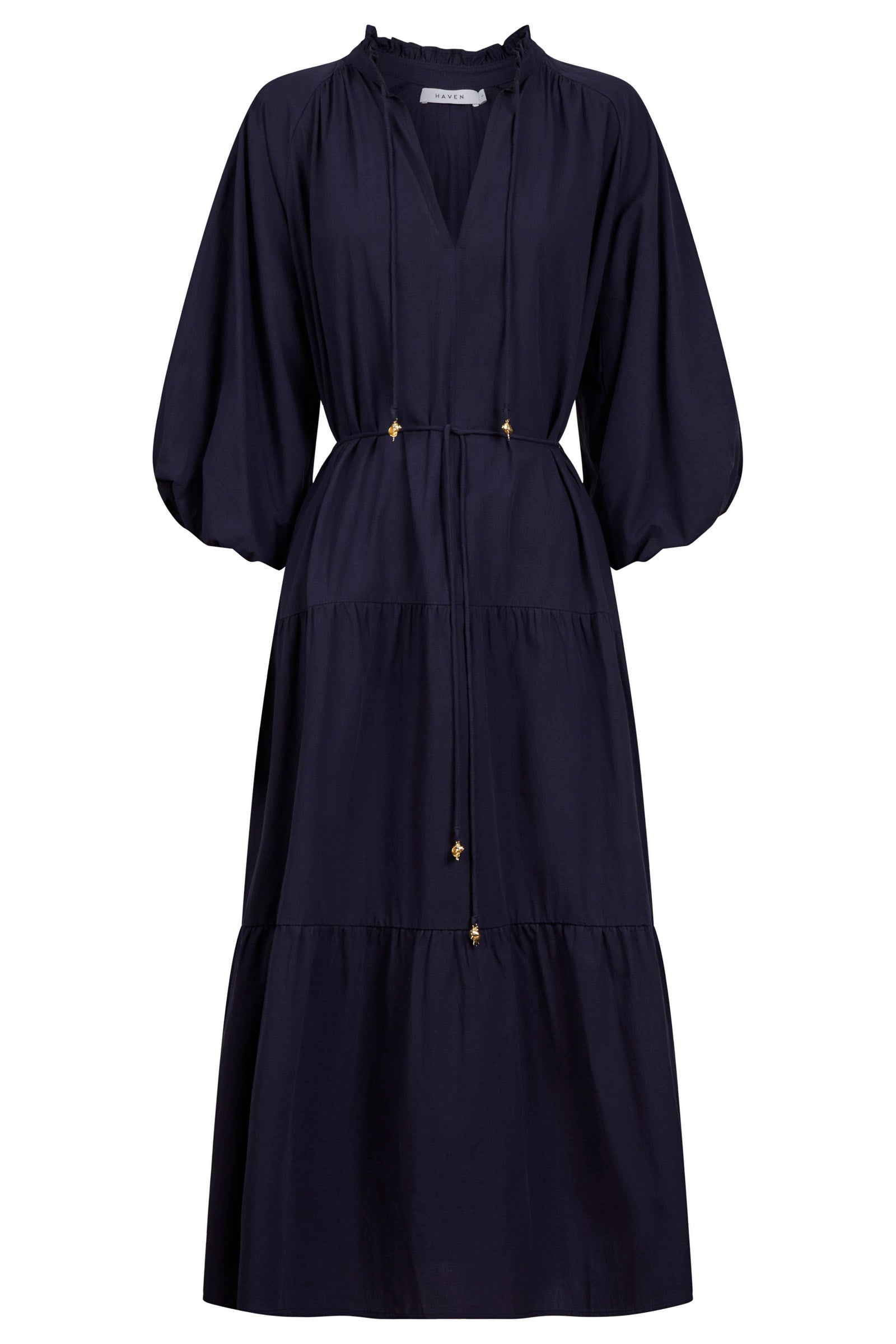 Crete Tiered Maxi Dress - Navy