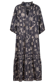 Crete Tiered Maxi Dress - Sea