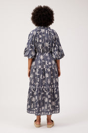 Crete Tiered Maxi Dress - Sea
