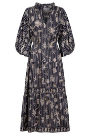 Crete Tiered Maxi Dress - Sea