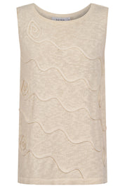 Olympus Applique Tank - Sand
