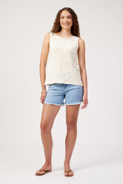 Olympus Applique Tank - Sand