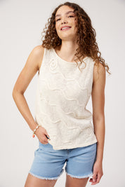 Olympus Applique Tank - Sand