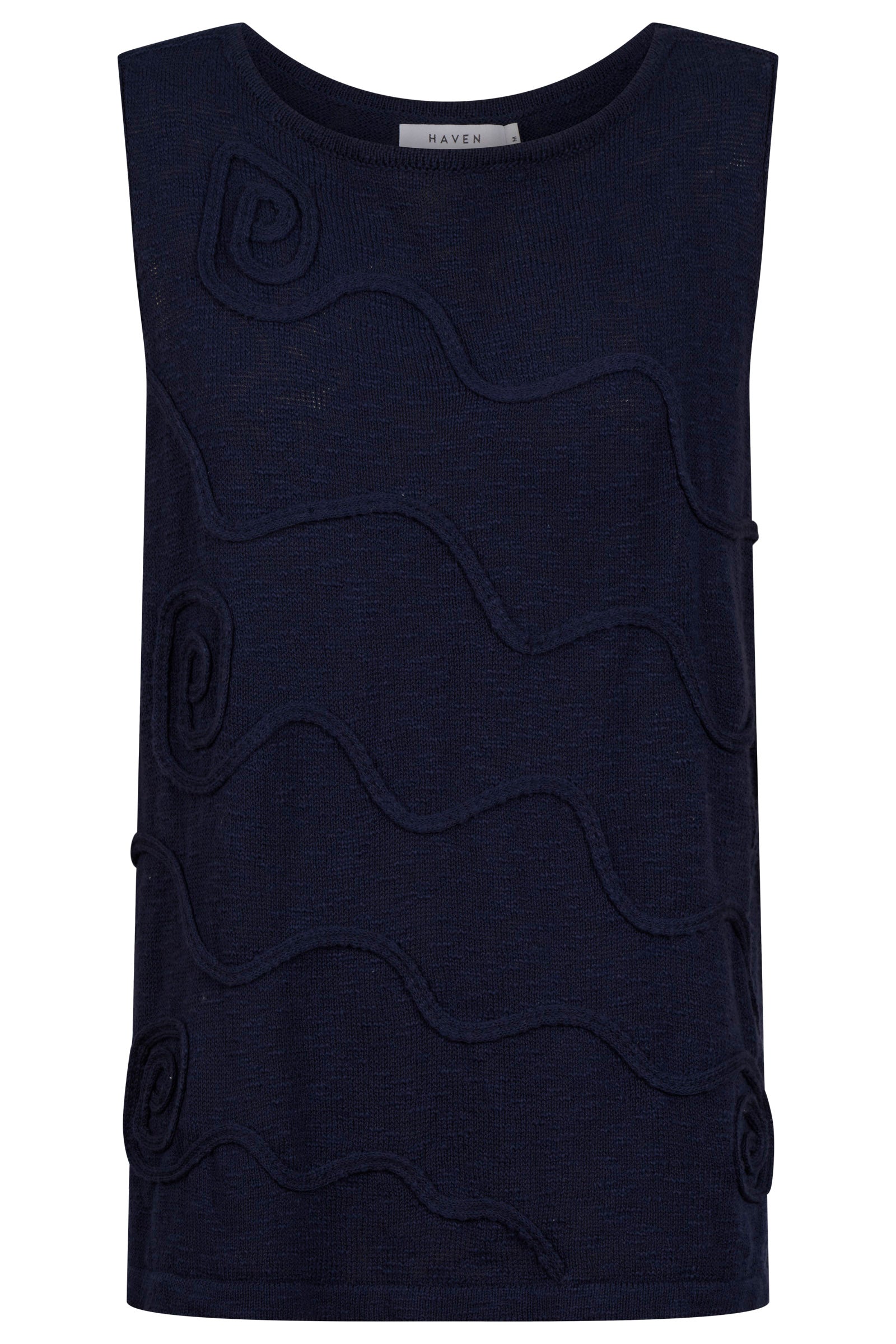 Olympus Applique Tank - Navy