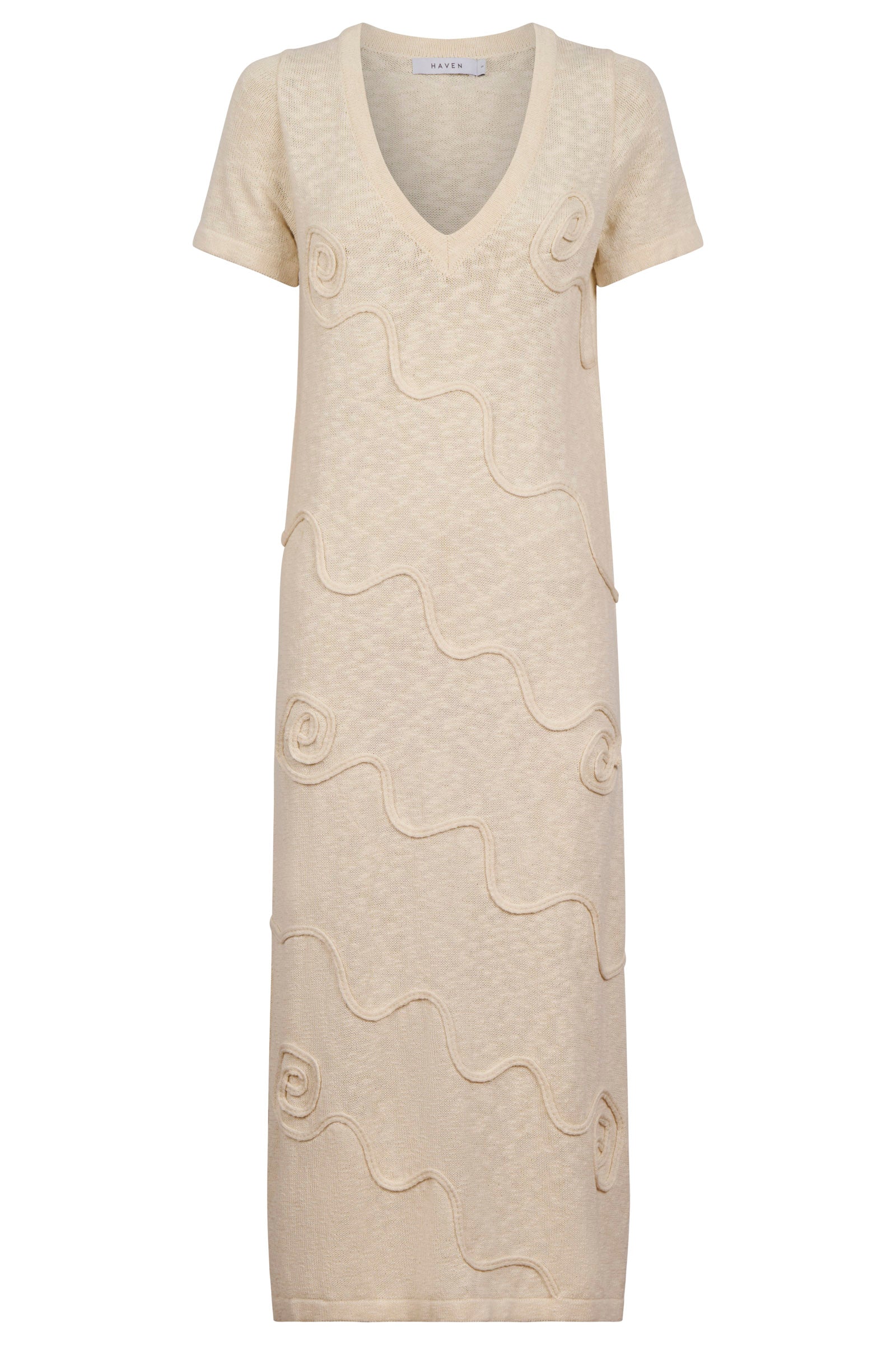 Olympus Applique Dress - Sand