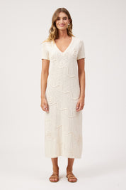 Olympus Applique Dress - Sand