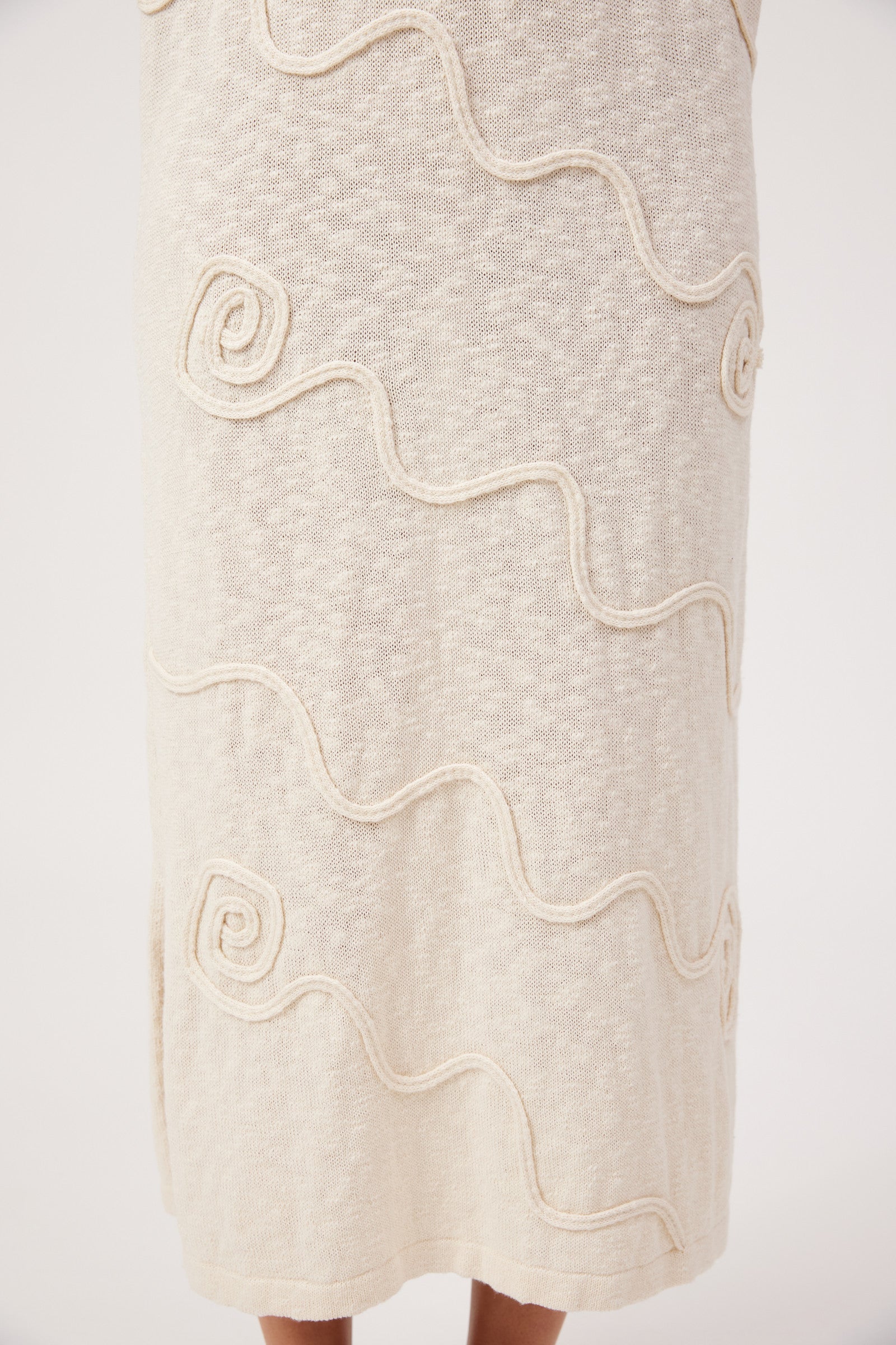 Olympus Applique Dress - Sand