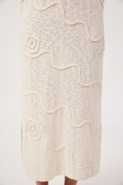 Olympus Applique Dress - Sand