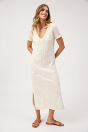 Olympus Applique Dress - Sand