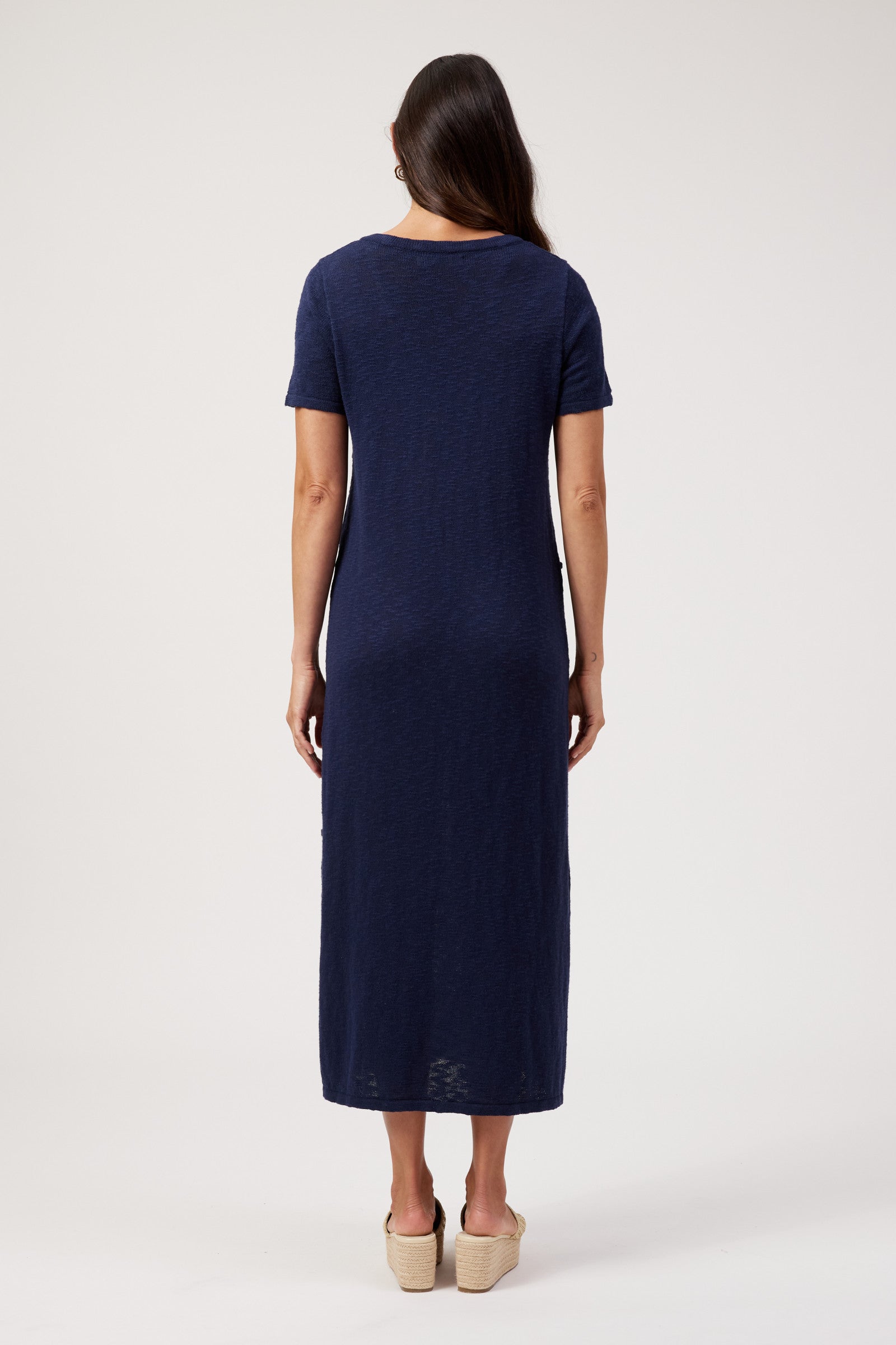 Olympus Applique Dress - Navy
