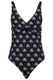 Crete Twist One Piece Swimsuit - Navy Palm