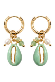 Positano Cowrie Earring - Mint