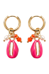 Positano Cowrie Earring - Pink