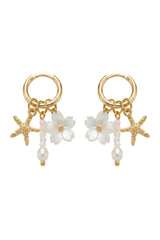 Positano Sea Earring - White