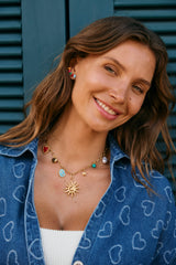 Zambezi Charm Necklace - Sun