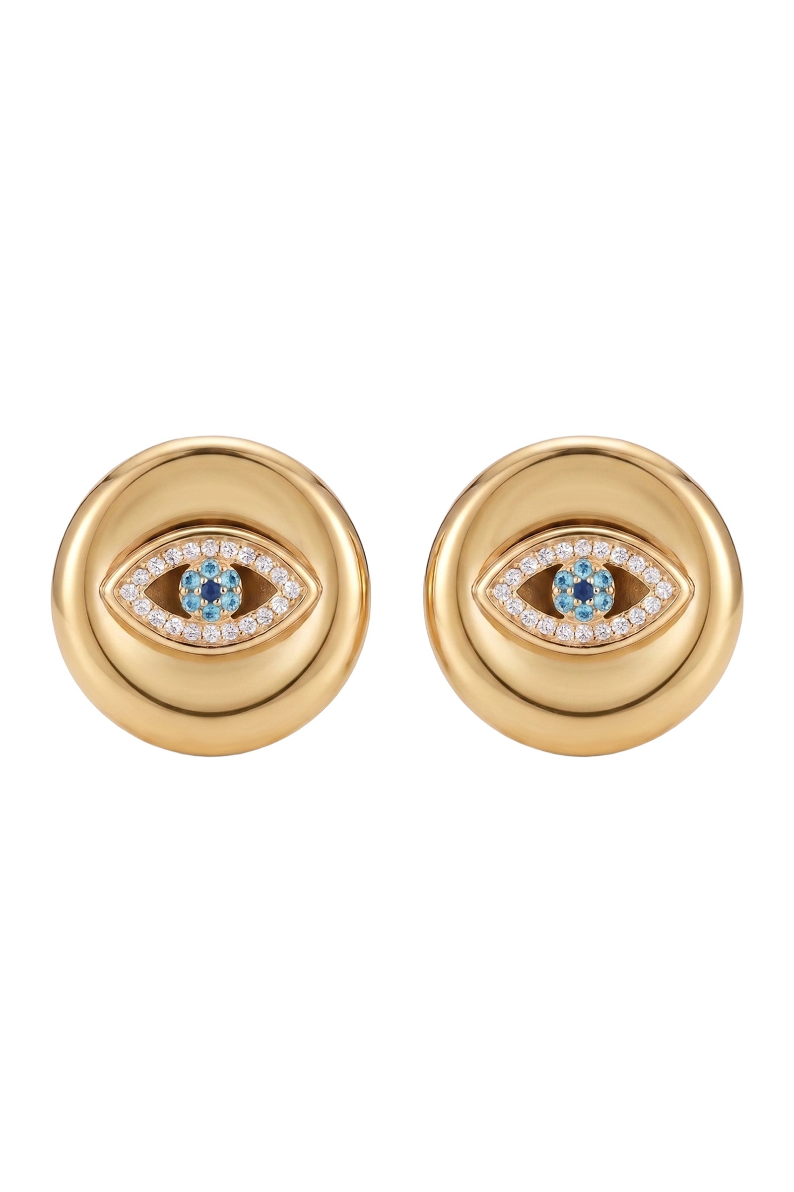 Mati Crystal Earring - Circle