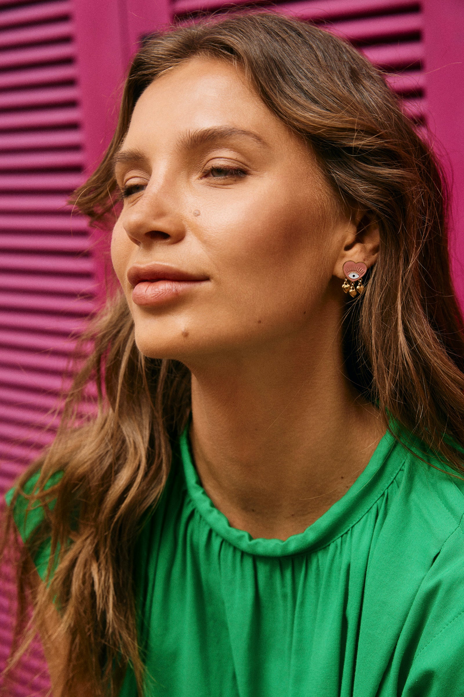 Mati Mix Earring - Pink