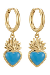 Larissa Enamel Earring - Blue