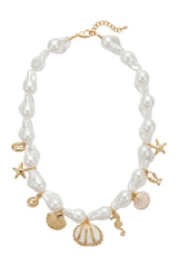 Crete Charm Necklace - Shell