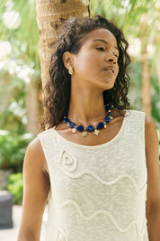 Positano Necklace - Navy