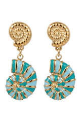 Crete Blue Earring - Shell