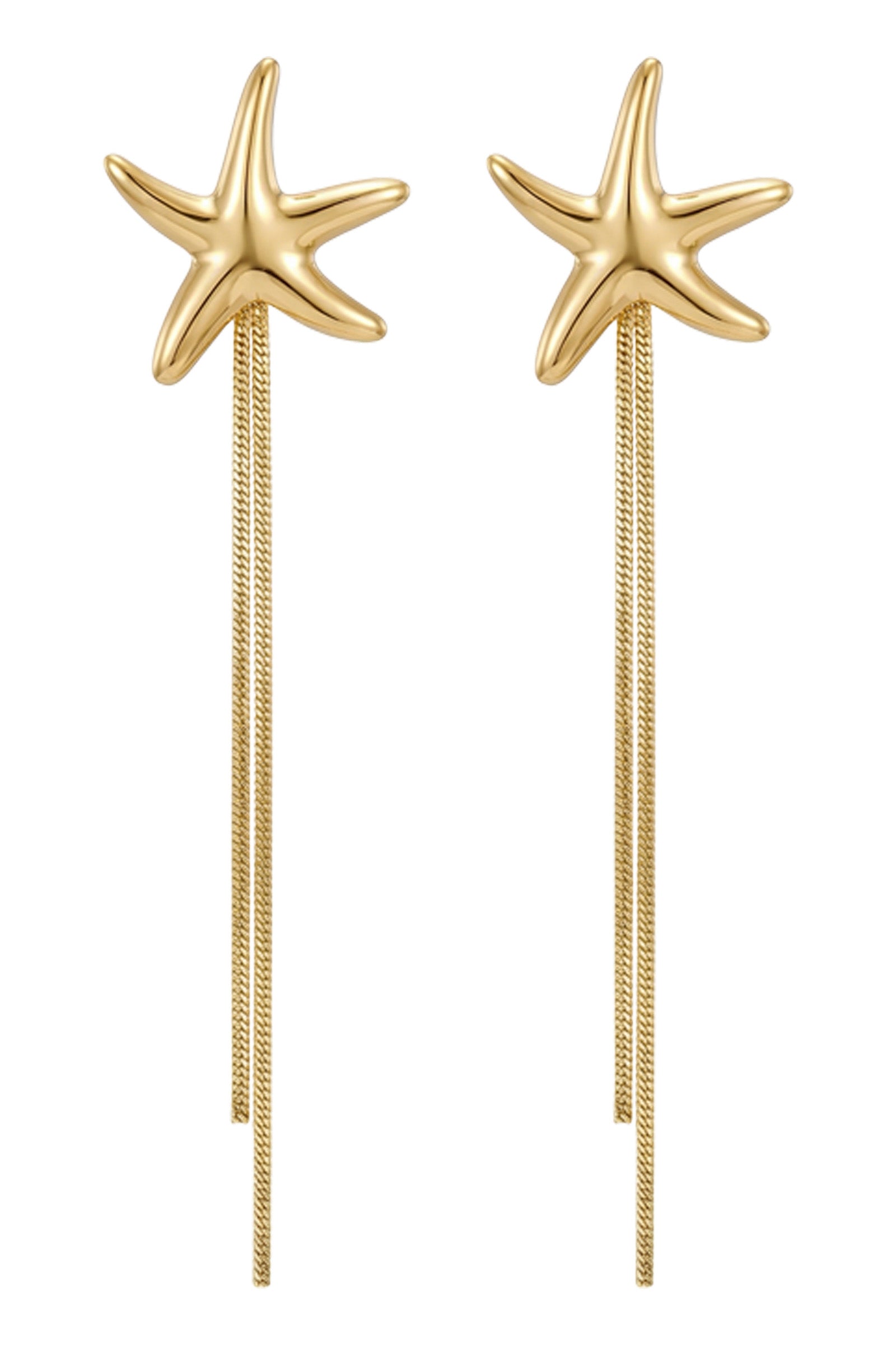 Crete Starfish Earring - Snake Chain