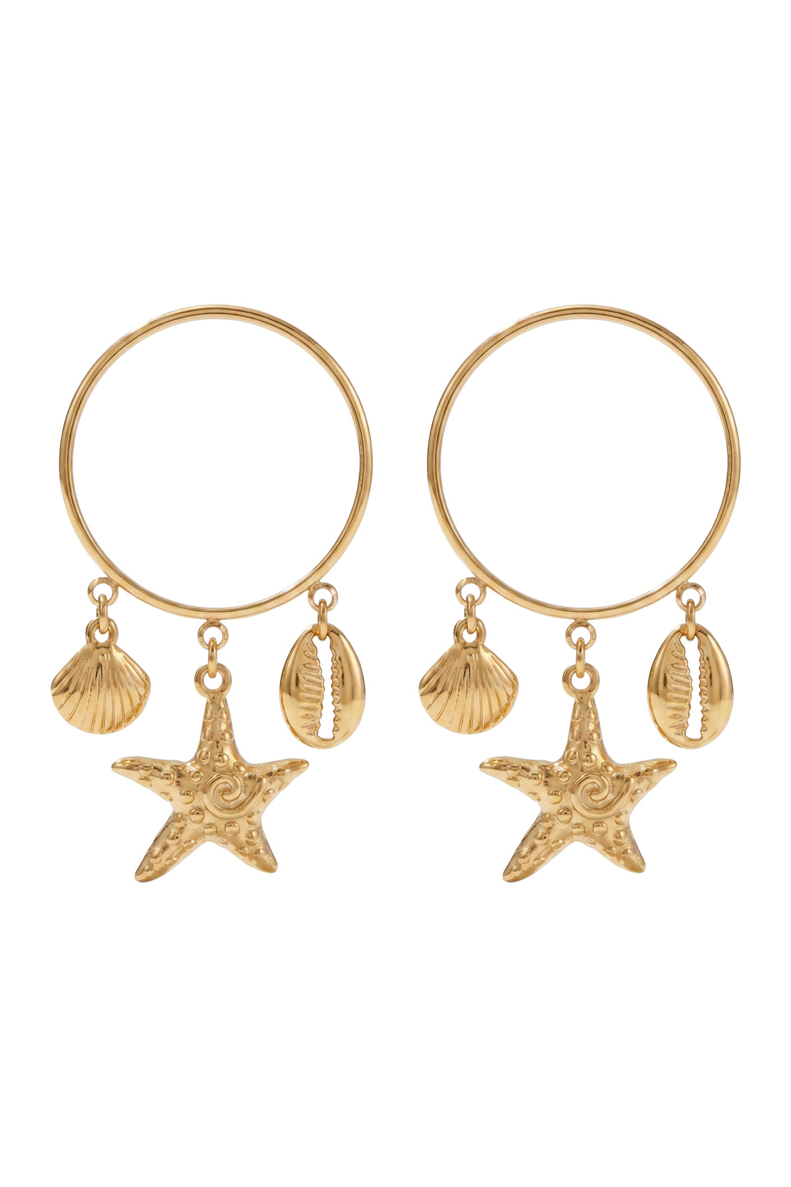 Crete Starfish Earring - Hoop