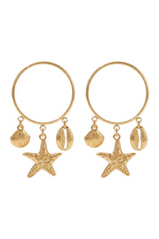 Crete Starfish Earring - Hoop