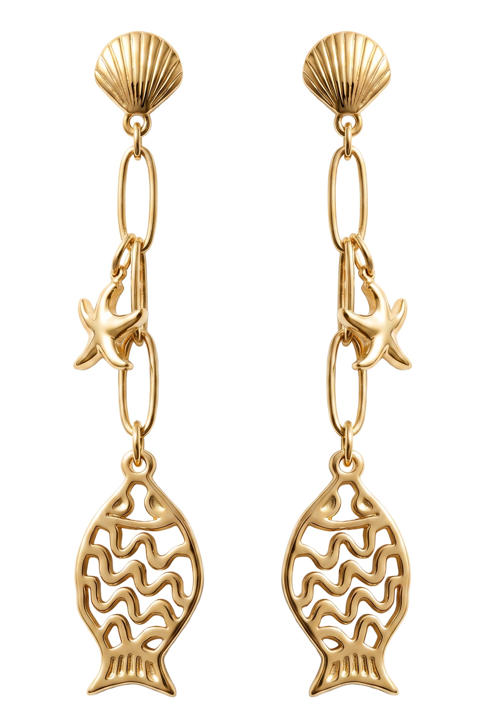 Crete Starfish Earring - Fish