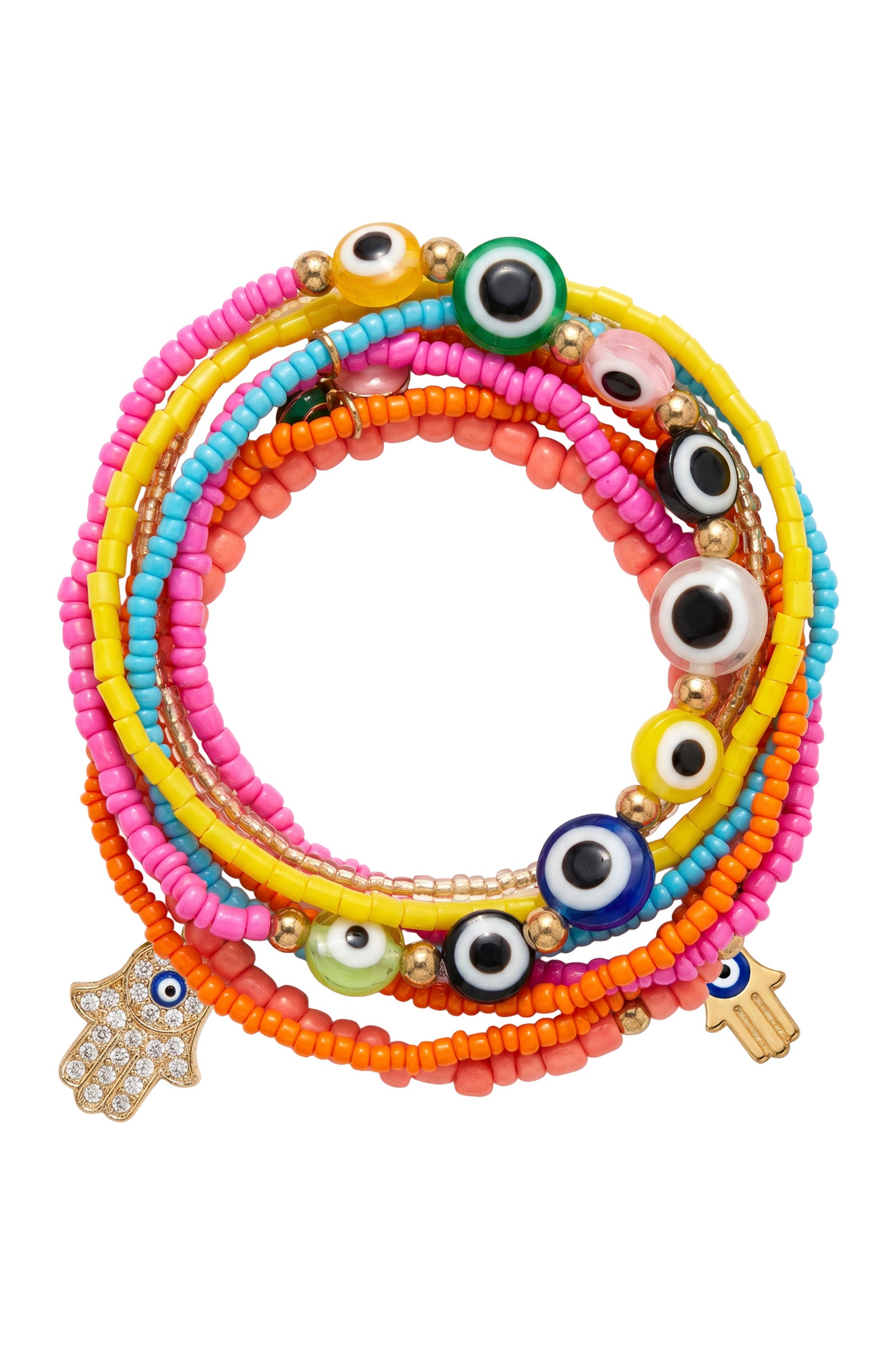 Mati Bracelet Set - Pinks