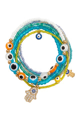 Mati Bracelet Set - Blues