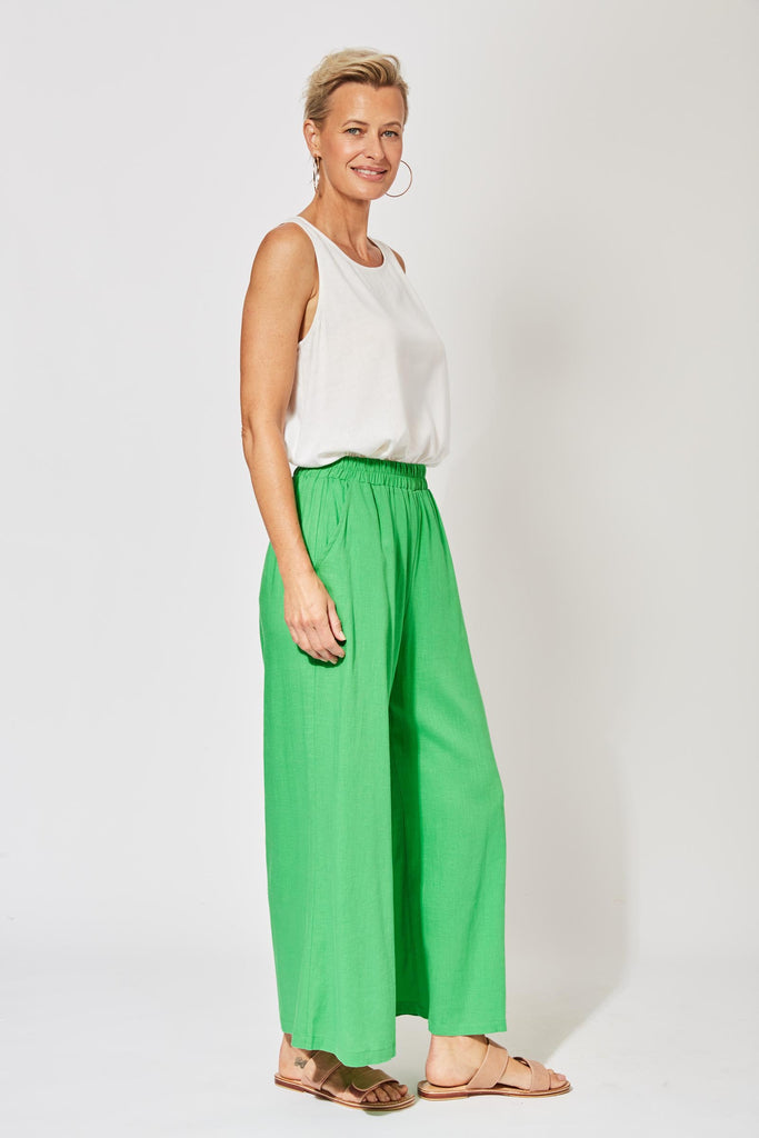 St Barts Crop Pant - Key Lime - The Haven Co