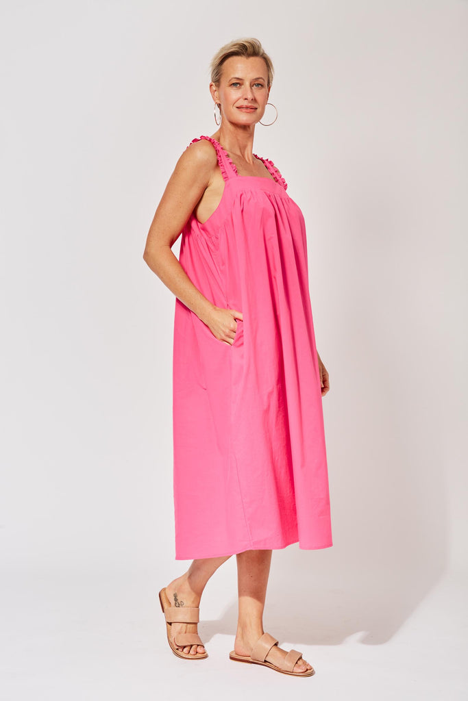 Sentosa Tank Dress - Flamingo - The Haven Co
