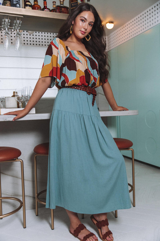 Belize Skirt - Mineral - The Haven Co