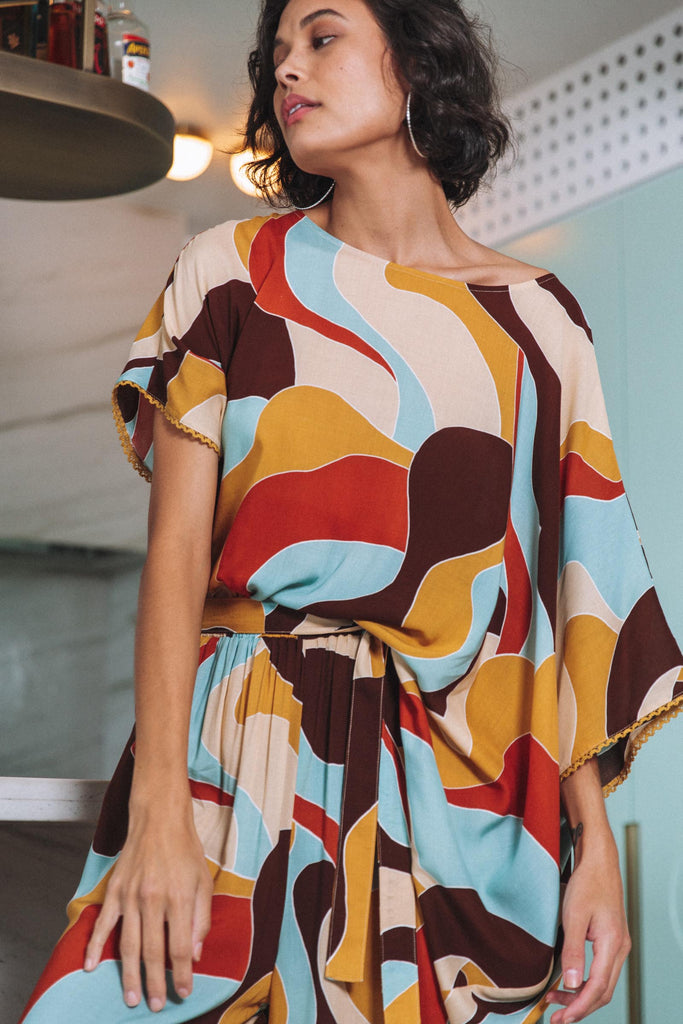Saba Asymmetric Top - Pucci - The Haven Co