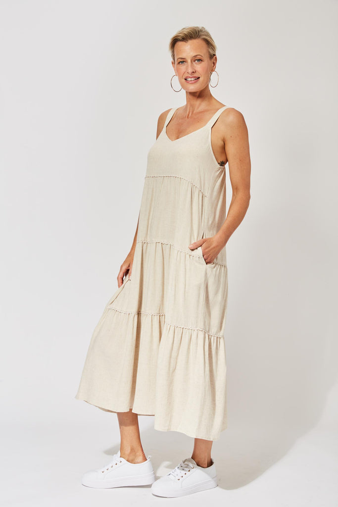 Belize Tiered Maxi - Clay - The Haven Co