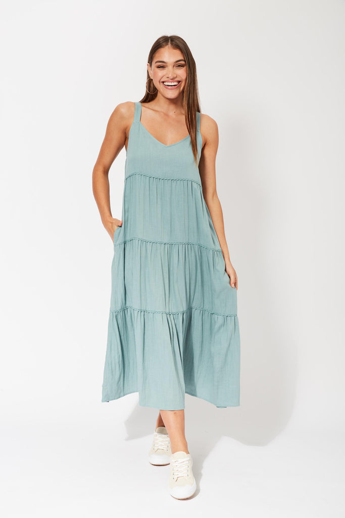 Belize Tiered Maxi - Mineral - The Haven Co
