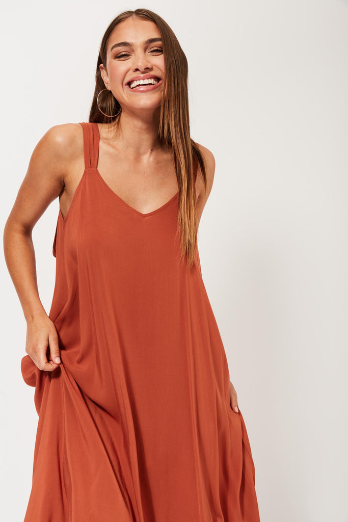 Saba Maxi - Rust - The Haven Co