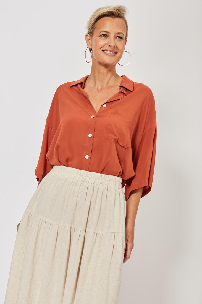 Belize Skirt - Clay - The Haven Co