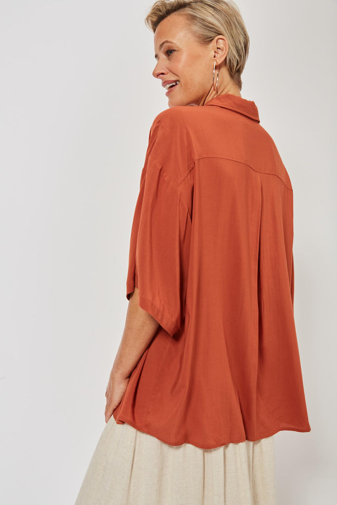 Saba Shirt - Rust - The Haven Co