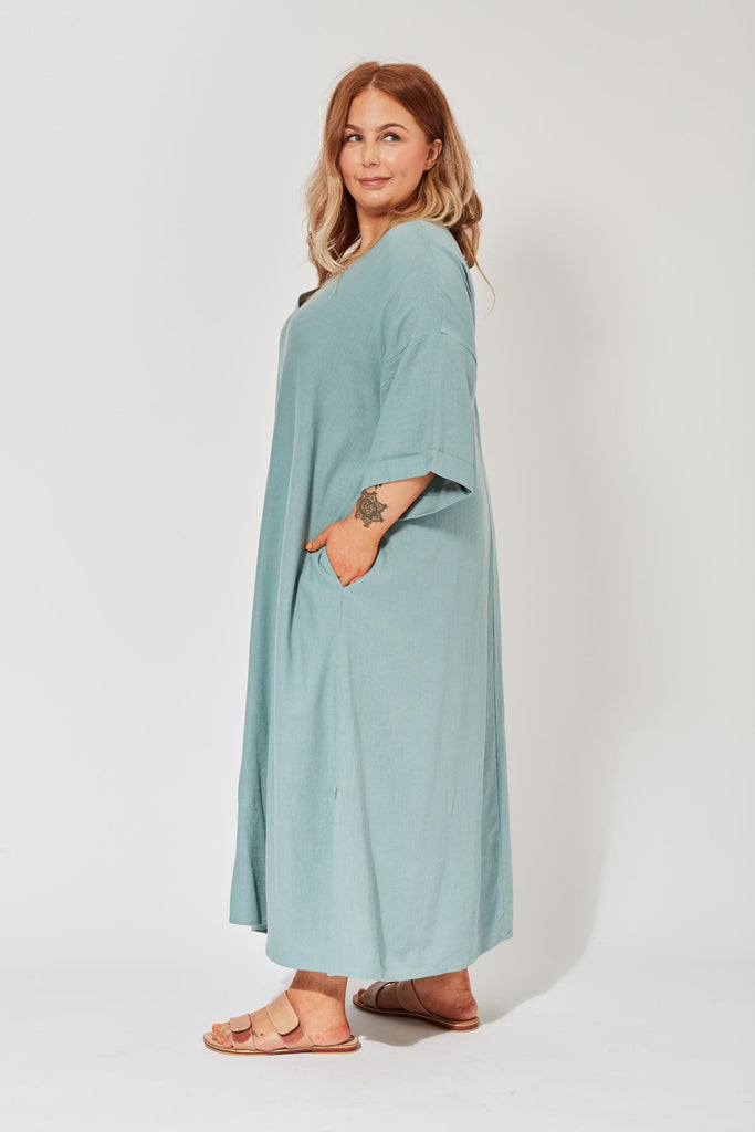 Belize Block Dress - Mineral - The Haven Co