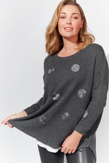 Adare Spot Jumper - Nickel - The Haven Co