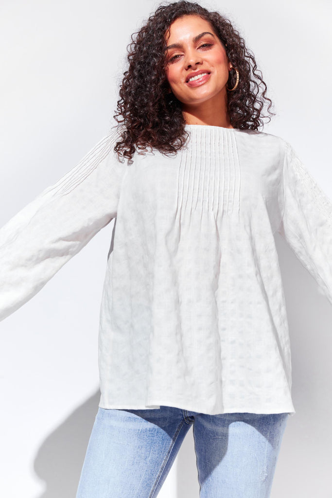 Oslo Blouse - Snow - The Haven Co